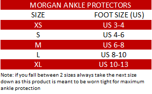 Fitness hero ankle support size chart