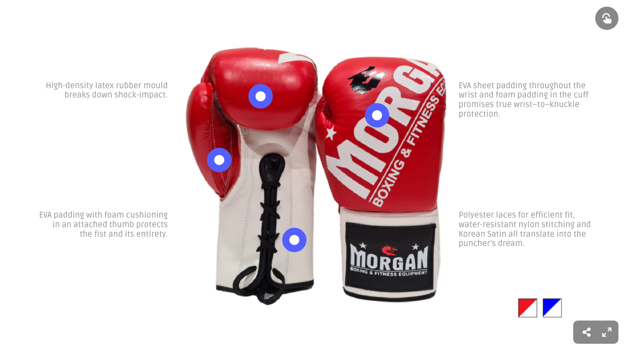 MORGAN V2 FIGHT NIGHT BOXING GLOVES KEY FEATURES