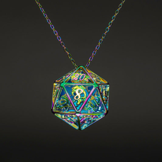 Dragon's Eye D20 Necklace