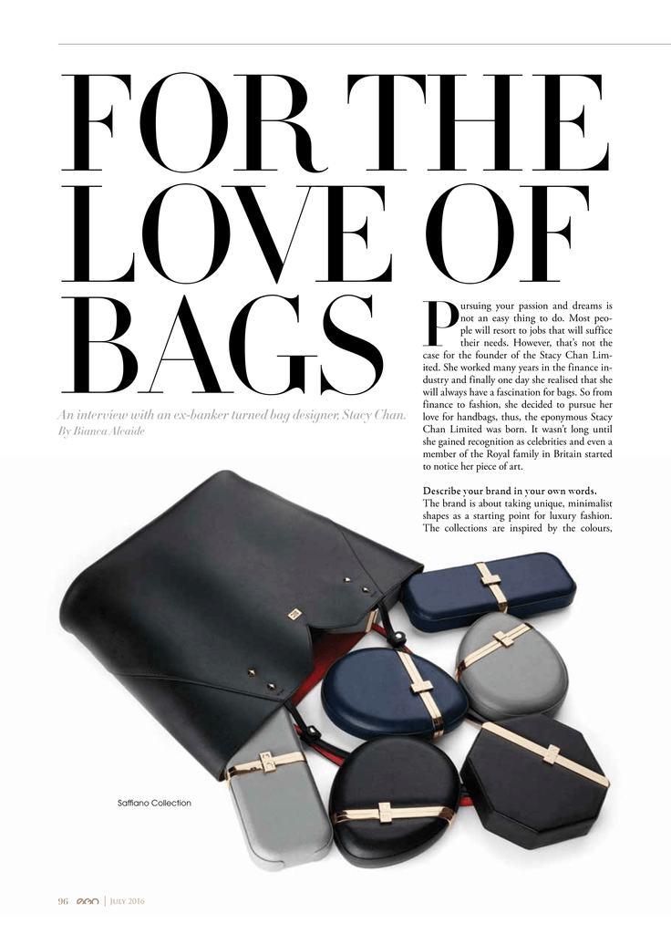 Designer Handbags in EGO Magazine Dubai