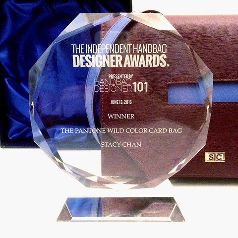Stacy Chan Designer Handbag Winner Pantone Color Award Independent Handbag Designer Award