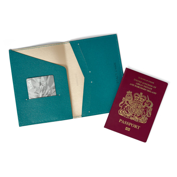 Sydney Leather Passport Holder in Bordeaux Burgundy