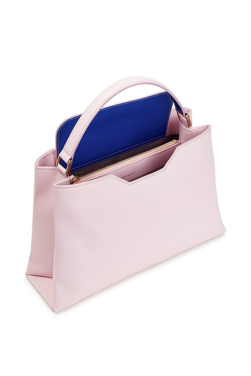 Midi Amy Tote | Peony Saffiano Leather – Stacy Chan Limited