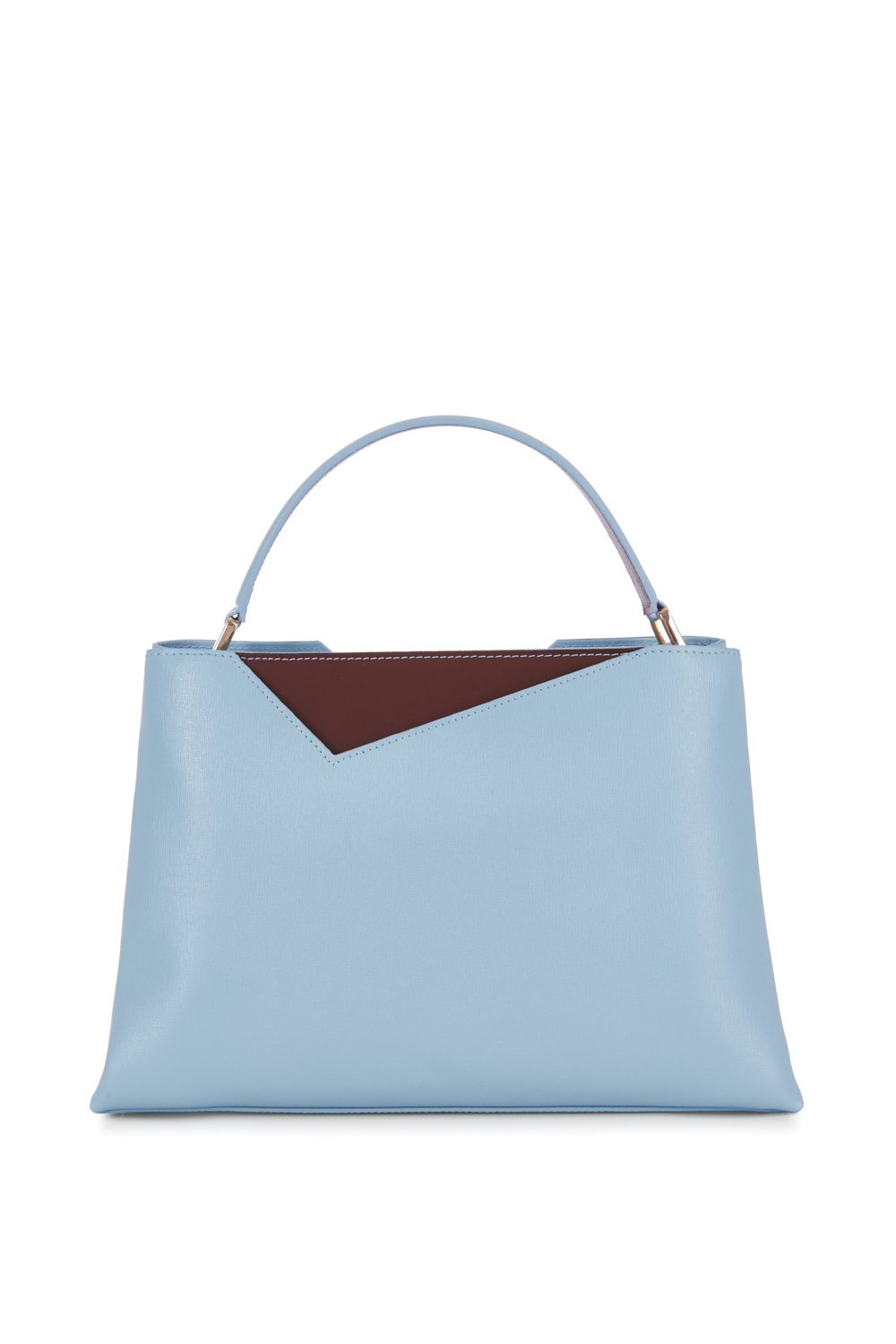 powder blue handbag