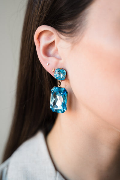 MoMuse Merle O'Grady crystal statement earrings