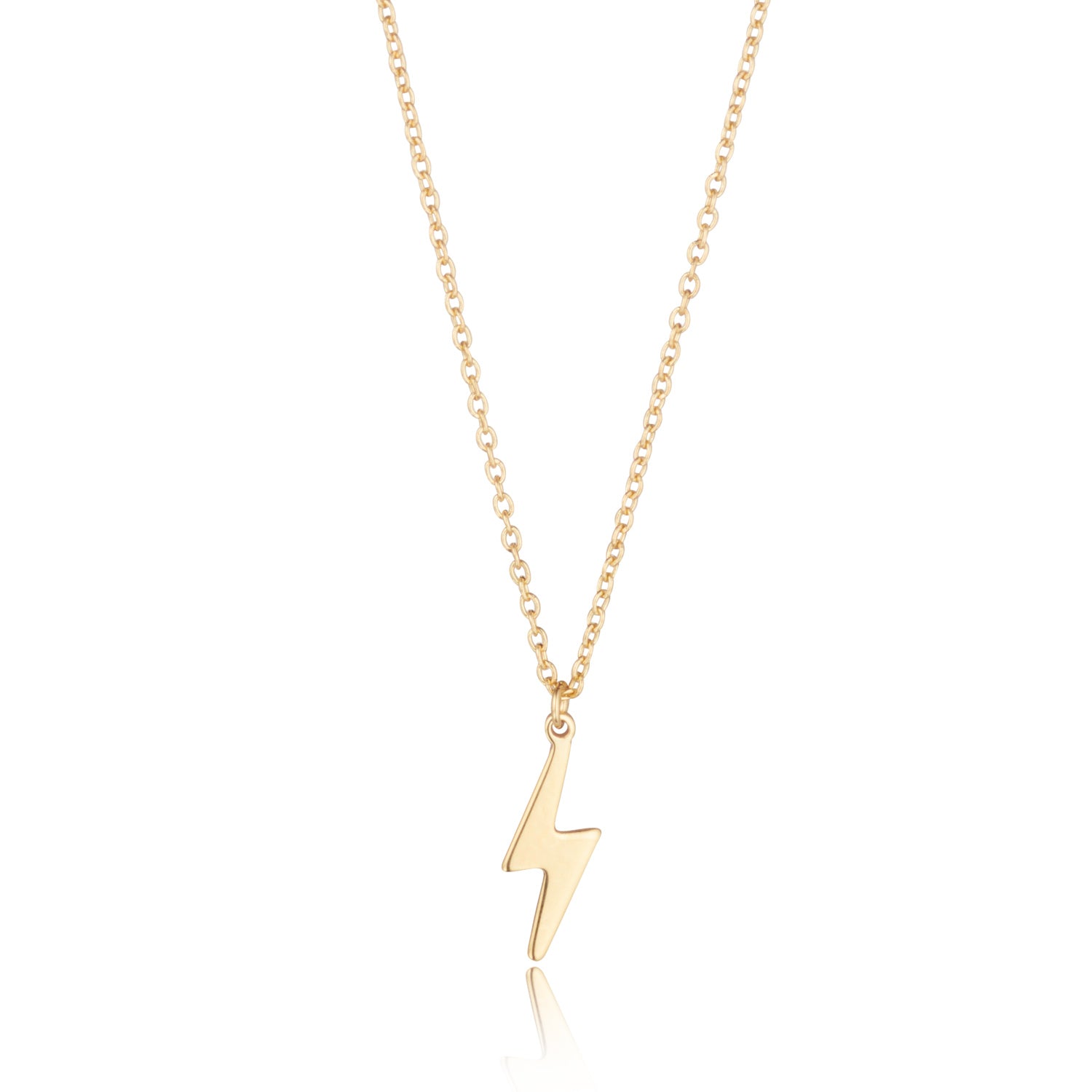 Top 86+ imagen gold lightning bolt necklace