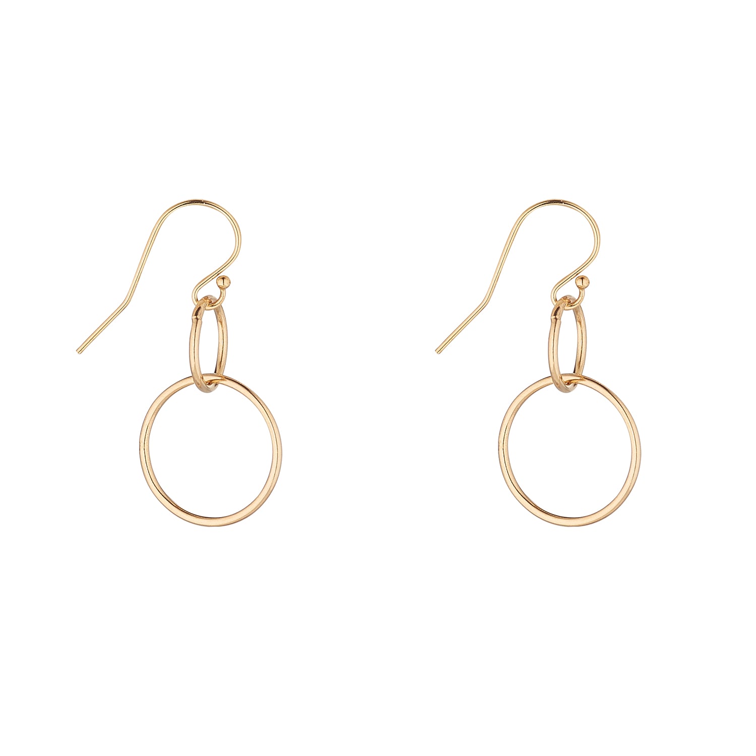 MoMuse | 14kt Gold Filled Double Circle Earrings