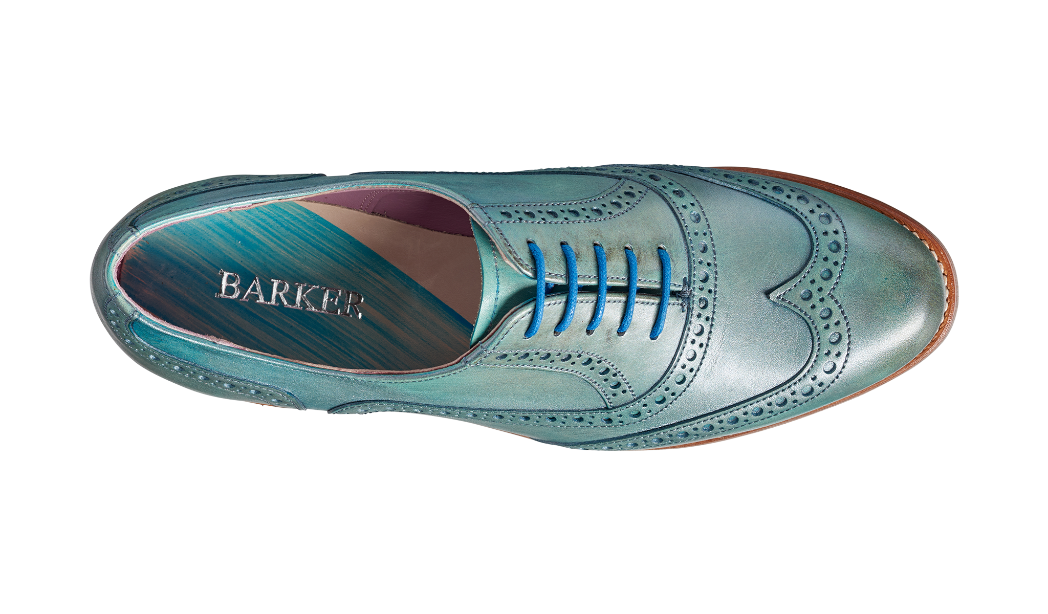barker hand painted shoes