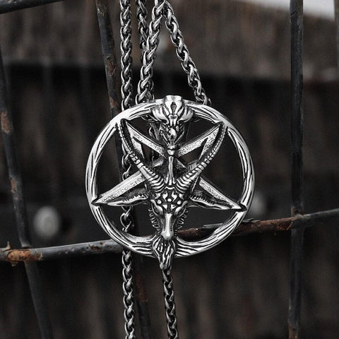 Baphomet Stainless Steel Satan Pendant-Gthic.com