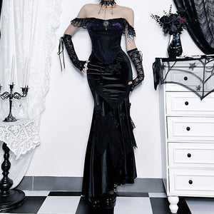 Gothic Double-Layered Polyester Party Dress – GTHIC