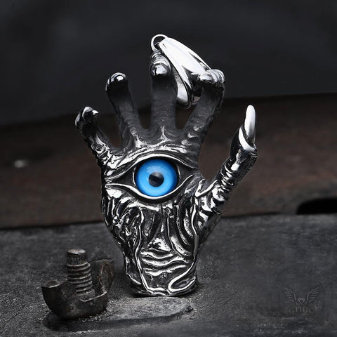 Dragon Claw Blue Evil Eye Pendant