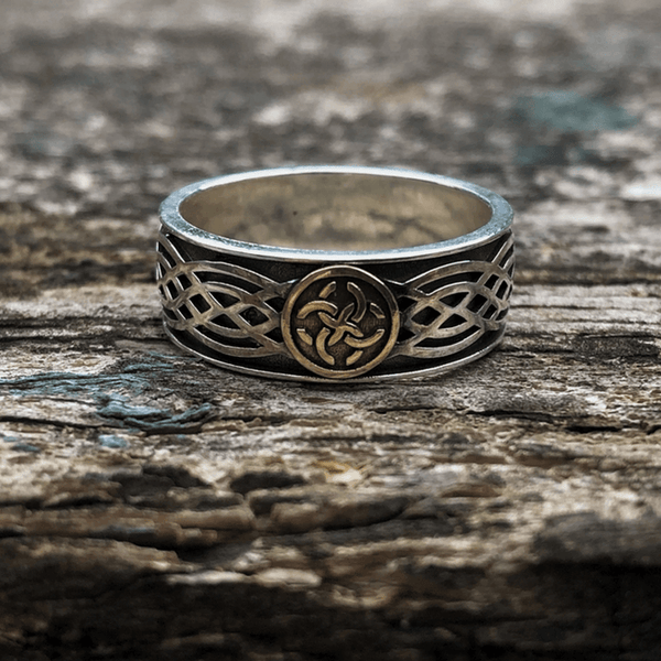 Celtic Amulet Sterling Silver Viking Ring | Gthic.com