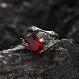 Dragon's Treasure Stainless Steel Ring | Gthic.com