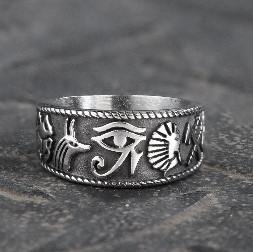 Eye of Ra Stainless Steel Signet Ring – GTHIC