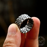 Minimalism Braided Stainless Steel Ring | Gthic.com