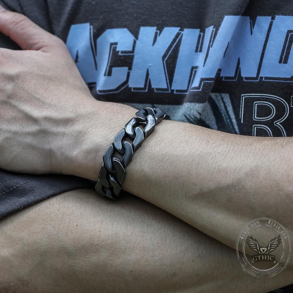 Retro Cuban Chain Stainless Steel Bracelet – GTHIC