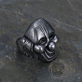 Slipknot Shawn Crahan Clown Mask Stainless Steel Ring | Gthic.com