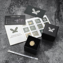 Vegvisir Compass Runes Stainless Steel Ring Nav Image 9