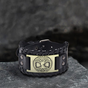 Retro Skull Brass Leather Scarf Ring – GTHIC