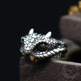 Vintage Cerastes Sterling Silver Animal Ring