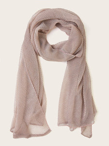 silver silk scarf