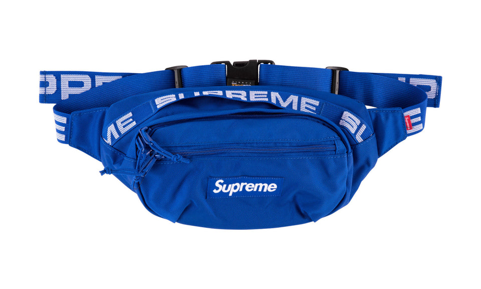 supreme waist bag ss18 blue