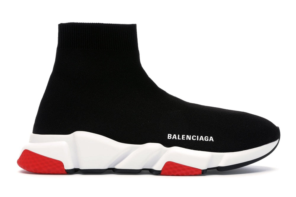 balenciaga speed trainer red and black