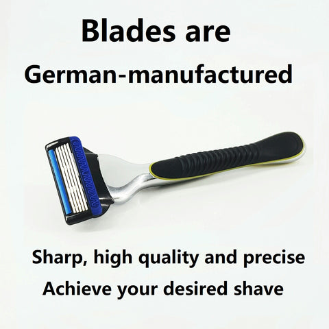 Sharp, high quality and precise shave with German manufactured blades