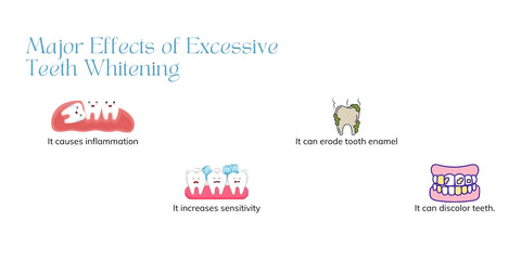 Principales efectos del blanqueamiento dental excesivo