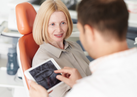 woman in dental Treatment and keep oral Health