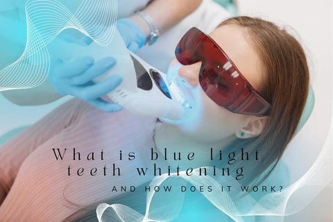 Blanqueamiento dental con luz azul