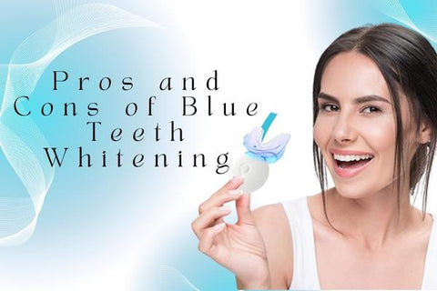 Los pros y los contras del blanqueamiento dental azul