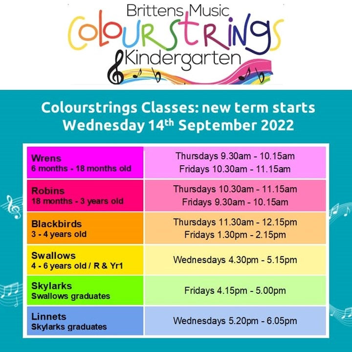 Colourstrings New Term at Brittens Music School