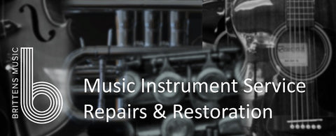 Music Instrument Service Repairs and Restoration at Brittens Music in Kent and Surrey