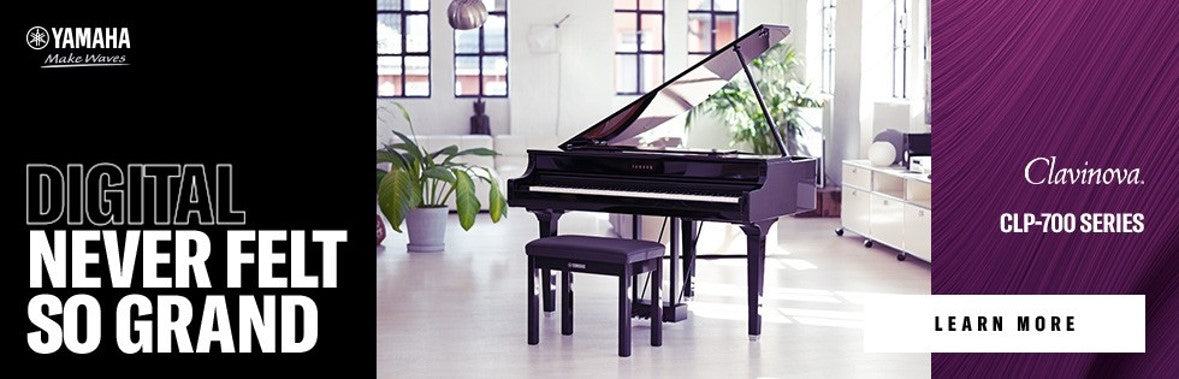 Yamaha CLP 700 Series of digital pianos. Digital never felt so grand.