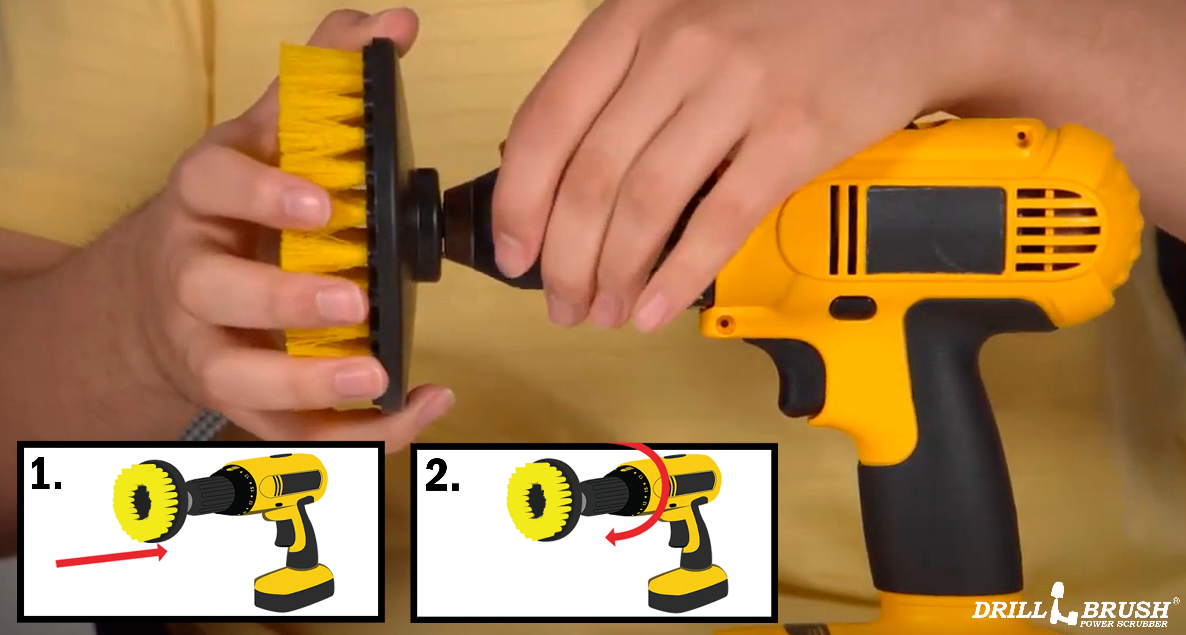 How to Install a Drillbrush Power Scrubber on a Cordless Drill