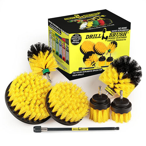 Drillbrush House Cleaning, Kitchen Tools, Shower Cleaner, Bathroom Accessories, All Purpose Spin Brush Cleaning Kit