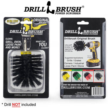 Drillbrush Grill Brushes, Cleaning Brush for Drill, Grill Cleaner, BBQ Accessories, Smokers & Grills, Rust Remover, K-S-42-QC-DB
