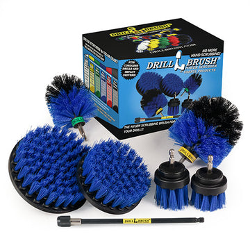 Blue Medium Stiff Utility Brush | Custom Dealer Solutions | Brushes 8 inch