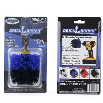 Edge Brush, 2in Long, and Mini Original all in Medium Stiffness Blue - –  Drillbrush