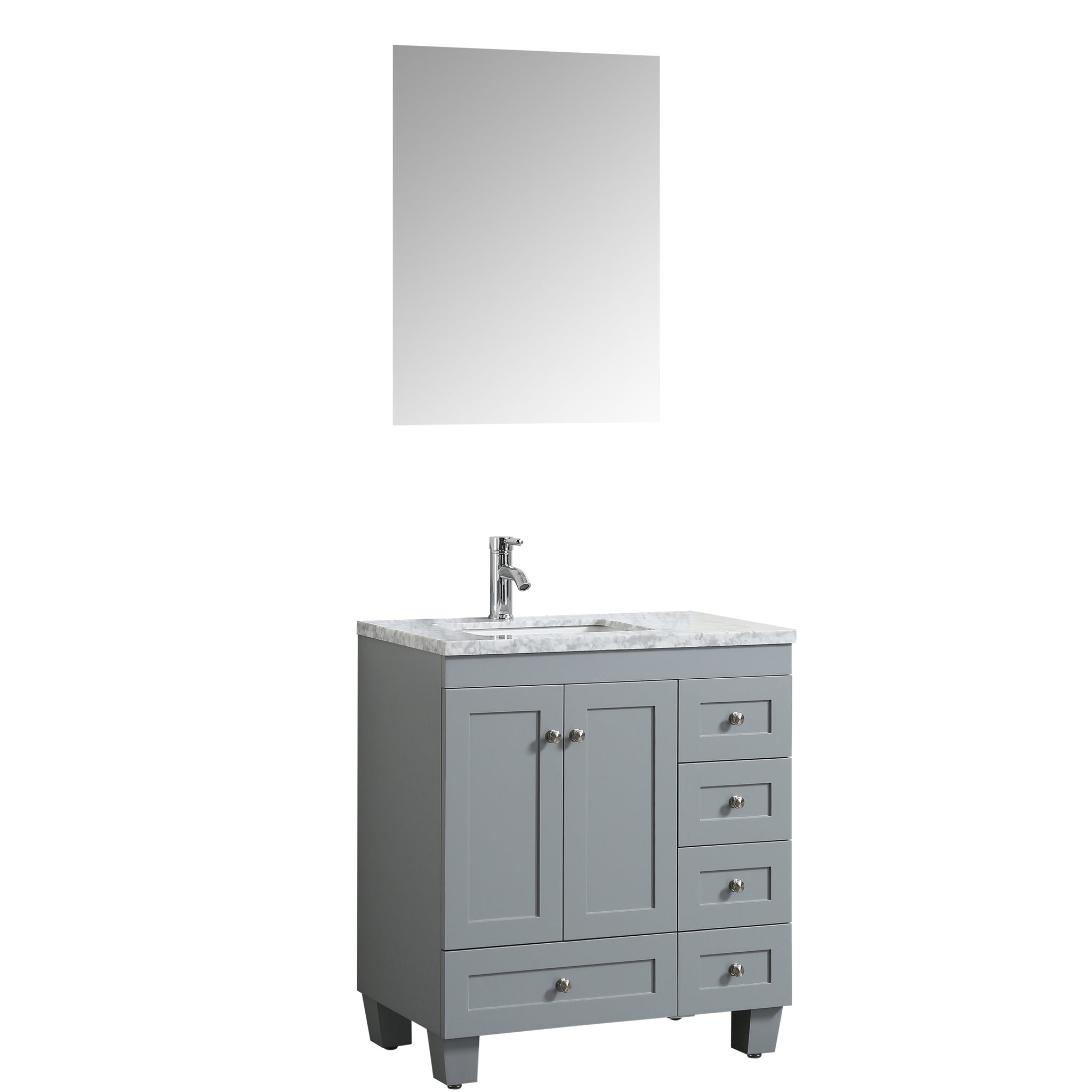 Eviva Happy 24 X 18 Transitional Bathroom Vanity W White