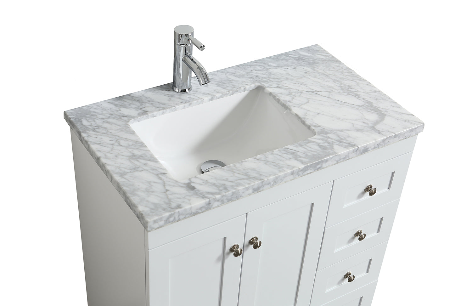 30 Inch White Bathroom Vanity Base