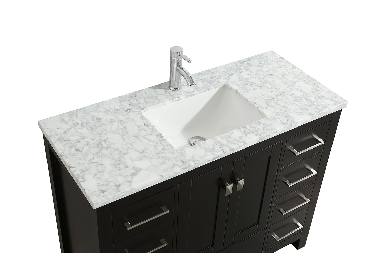 Eviva London 42 X 18 Transitional Bathroom Vanity W White Carrara T Briorlab