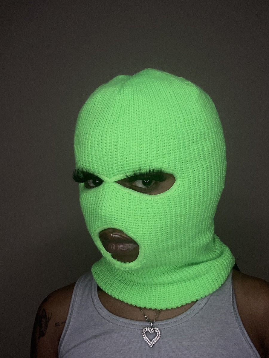 Florescent Green Ski Mask – LME Exclusives