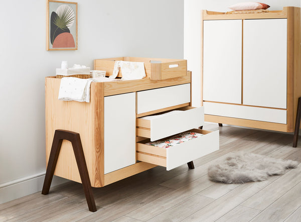 Gaia Baby Hera Dresser as a baby changing station