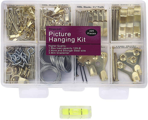 Amazon product with picture hangers of various sizes