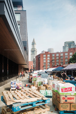 Photograph of Haymarket, the Boston Clock Tower in Boston MA