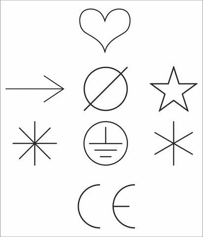 Logos inclus dans la gamme de types TS114.