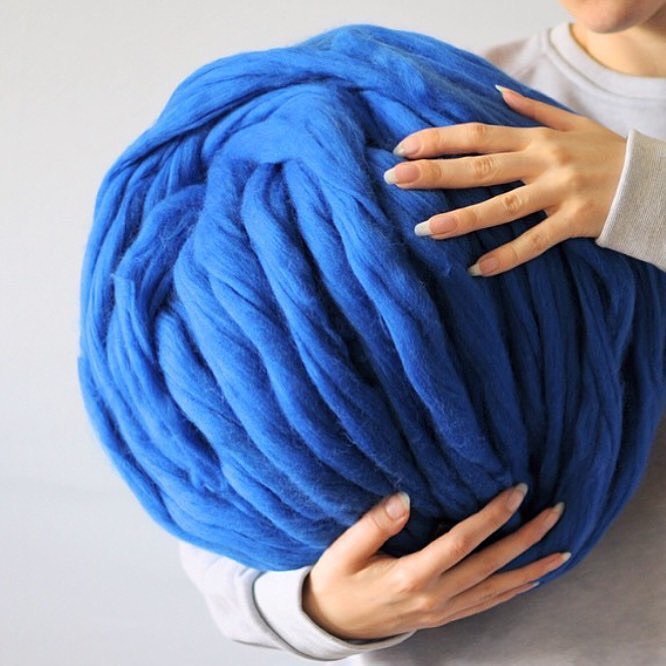 JEFFENLY Giant Bulky Big Yarn Extreme Arm Knitting Kit Chunky Knit