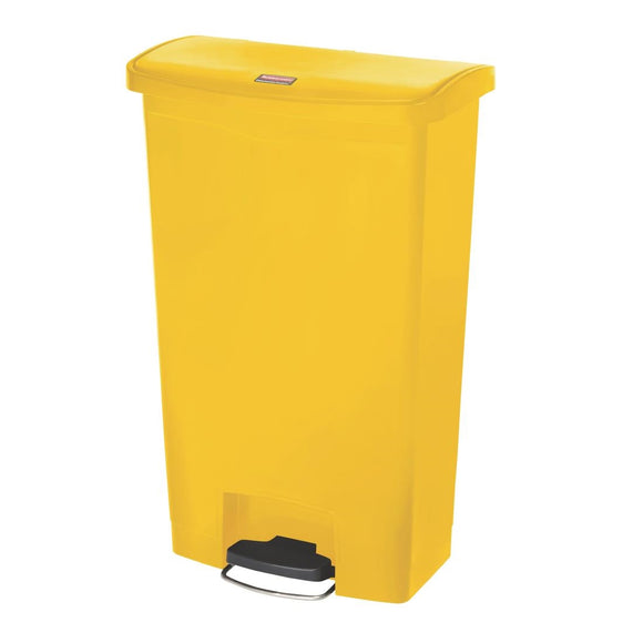 Click N Order photo of a Rubbermaid Slim Jim Step on Bin Front Pedal 68Ltr Yellow